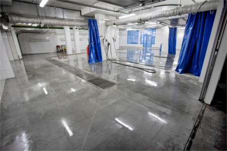 Commercial concrete polishing